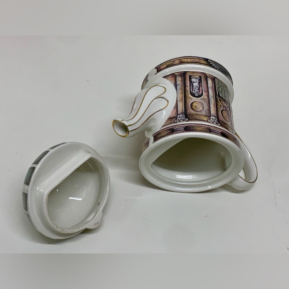1980s Vtg Sadler England Stourhead National Trust Temple of Apollo Teapot - Picture 6 of 16